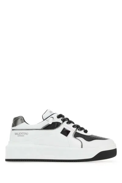 Valentino Garavani Two-tone Nappa Leather One Stud Sneakers