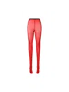 Valentino Womens Stripe Logo Stretch-woven Tights Paris Nero In Paris/black