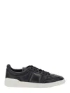Valentino Black Upvillage Low Top Nappa Leather Sneakers In Black