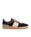 Valentino Lace-up Footwear Featuring Contrast Panel In Multi