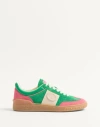 Valentino Upvillage Low Top Sneakers In Sweet Pink/green/glace