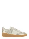 Valentino Garavani Upvillage Panelled Metallic Leather Sneakers In Silver