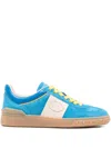 Valentino Upvillage Panelled Suede Sneakers In Blue