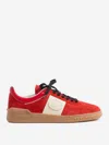 Valentino Garavani Upvillage Low Top Trainer In Split Leather And Calfskin Nappa Leather