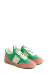 Valentino Upvillage Low Top Sneakers In Green/pink