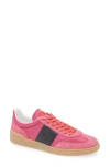 Valentino Lace-up Low-cut Casual Shoes In Pink Orchid/lilac