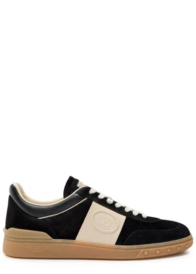 VALENTINO GARAVANI VALENTINO GARAVANI UPVILLAGE PANELLED SUEDE SNEAKERS