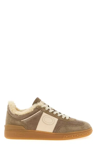 Valentino Garavani 'upvillage' Sneakers In Sand