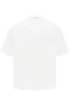 Valentino "v Detail Bowling Shirt With V- In Multicolor