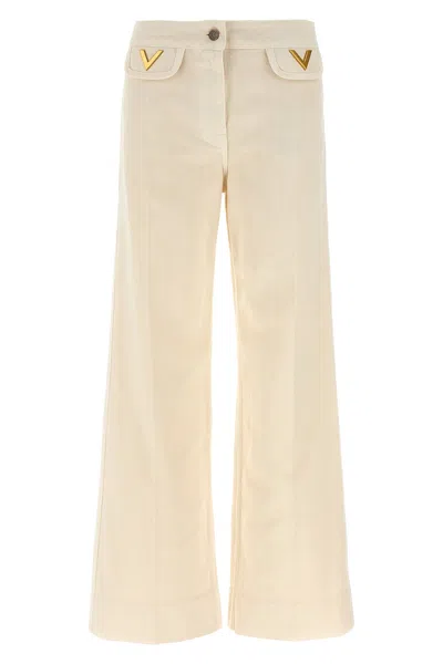 VALENTINO VALENTINO GARAVANI 'V' DETAIL JEANS