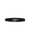 Valentino Garavani V Logo Belt - Dark Aubergine