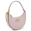 Valentino Garavani V Logo Classic Leather Hobo Mini Bag In 粉色