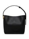 Valentino Vlogo Side Leather Bucket Bag