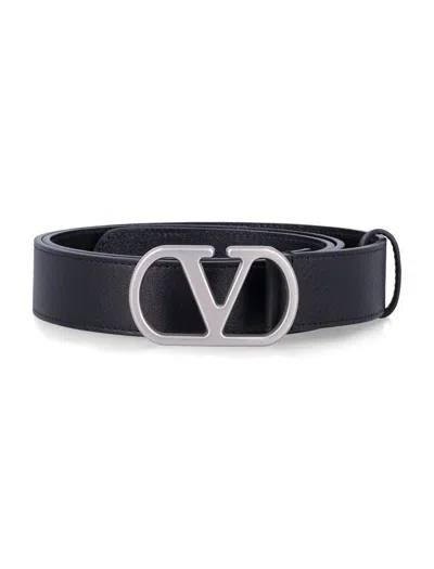 Valentino Garavani V Logo Signature 3cm Palladio In Black