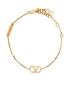 Valentino Versatile Adjustable Chain Link Bracelet In Golden