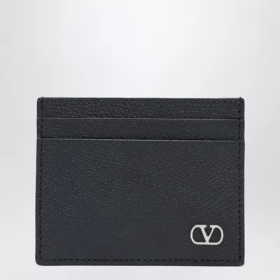 VALENTINO GARAVANI VALENTINO GARAVANI V LOGO SIGNATURE CARD HOLDER IN BLACK