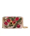 Valentino Garavani Vain Embroidered Shoulder Clutch With Cherryfic Pattern