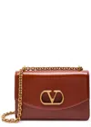 Valentino Cognac Leather Shoulder Bag