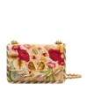 Valentino Garavani Vain Small Embroidered Shoulder Bag In Multi