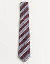 Valentino Slim Striped Pointed Tip Tie In Multicolour