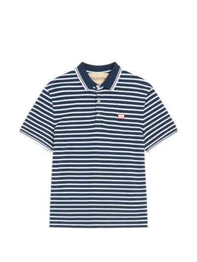 Valentino Garavani  Cotton Piqué Polo With Vlogo Patch