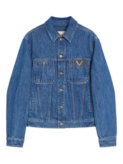 Valentino Garavani  Denim Jacket With Vgold
