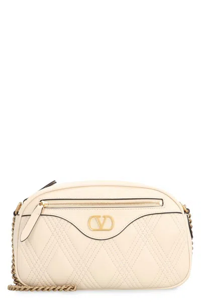 Valentino Garavani Garavani Quiltie Shoulder Bag 67 In Quilted Nappa Woman Ivory Uni