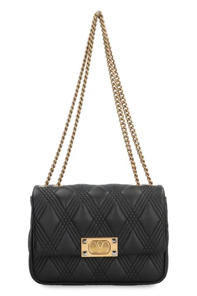 VALENTINO GARAVANI VALENTINO GARAVANI QUILTIE 67 LEATHER SHOULDER BAG