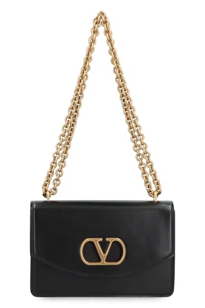 VALENTINO GARAVANI VALENTINO GARAVANI VAIN LEATHER SHOULDER BAG