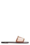 Valentino Garavani Superstar Slide Slipper With Vlogo Detail And Premium Materials In Brown