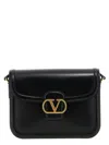 Valentino Garavani Black Shoulder Bag With Vlogo Detail On The Front In Leather Man