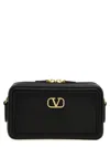 Valentino Vlogo Alltime Mini Leather Camera Bag In Black