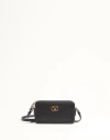 Valentino Garavani  Garavani Alltime Mini Shoulder Bag In Grainy Calfskin Woman Black Uni In Black