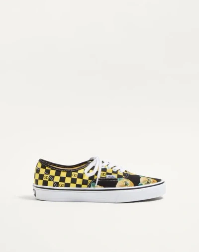Valentino Garavani And Vans Low-top Fabric Trainer With Vlogo Checkerboard Print  In Multi