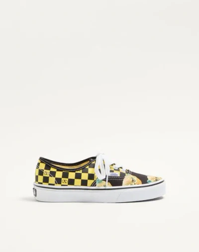 Valentino Garavani And Vans Low-top Fabric Trainer With Vlogo Checkerboard Print  In Multi