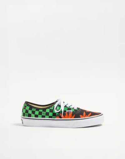 Valentino Garavani And Vans Low-top Fabric Trainer With Vlogo Checkerboard Print  In Multi