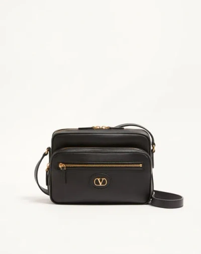 Valentino Garavani Antibes Calfskin Shoulder Bag In Black