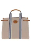 Valentino Antibes Striped Top Handles Handbag In Multicolor