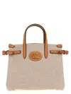 Valentino Antibes Canvas Handbag Structured Shape Buckle