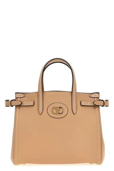 Valentino Garavani 'antibes' Small Handbag In Pink