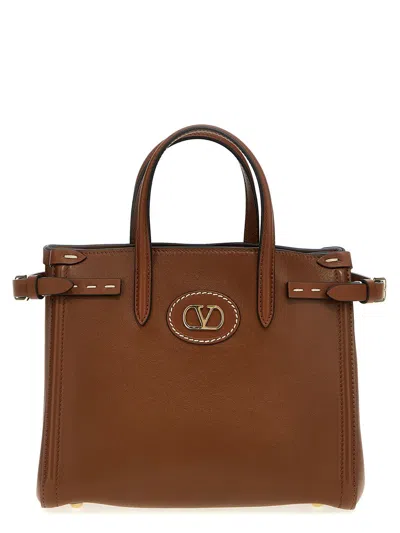 Valentino Garavani Antibes Small Handbag In Brown