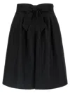 Valentino Garavani Bow Bermuda Shorts Bermuda And Short Black In Black