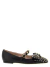 Valentino Garavani Mary-jane Bowow Ballerina In Kidskin With Studs Woman Black 35