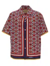 Valentino Bulles Royales Cotton Shirt In Brown