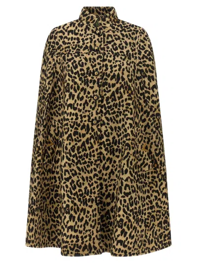 VALENTINO VALENTINO GARAVANI VALENTINO GARAVANI CAPE IN ANIMALIER CLOTH