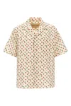 Valentino Cotton Poplin Bowling Shirt With Cherryfic Print