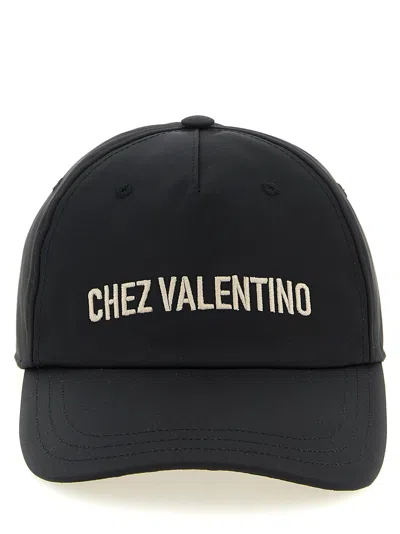 Valentino Garavani 'chez Valentino' Cap In Black