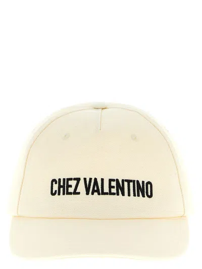 Valentino Garavani Chez Valentino Baseball Cap In White
