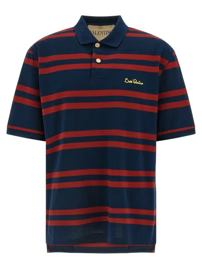 Valentino Garavani  Garavani 'chez ' Polo Shirt In Blue