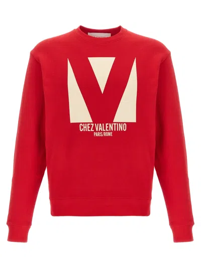 Valentino Sweatshirt Man In Red